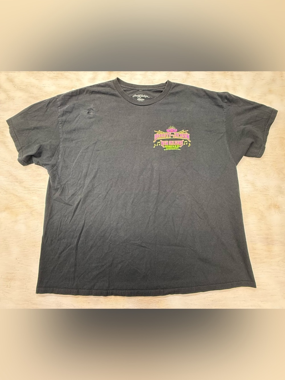Barrett-Jackson New Orleans Black Graphic Car Show Tee Men’s 3XL